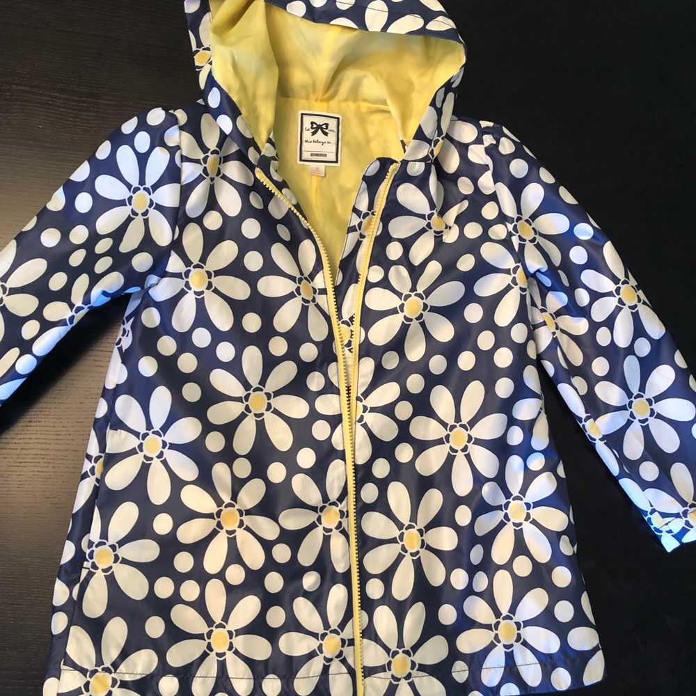 Gymboree Girls Daisy Hooded Raincoat